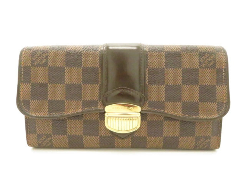 LOUIS VUITTON Portefeuille Sistina Long Wallet Damier